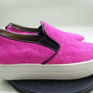 Skecher Street Rise Fit Sneakers Womens 6.5 Pink Faux Fur Hair SN 73430 Chic